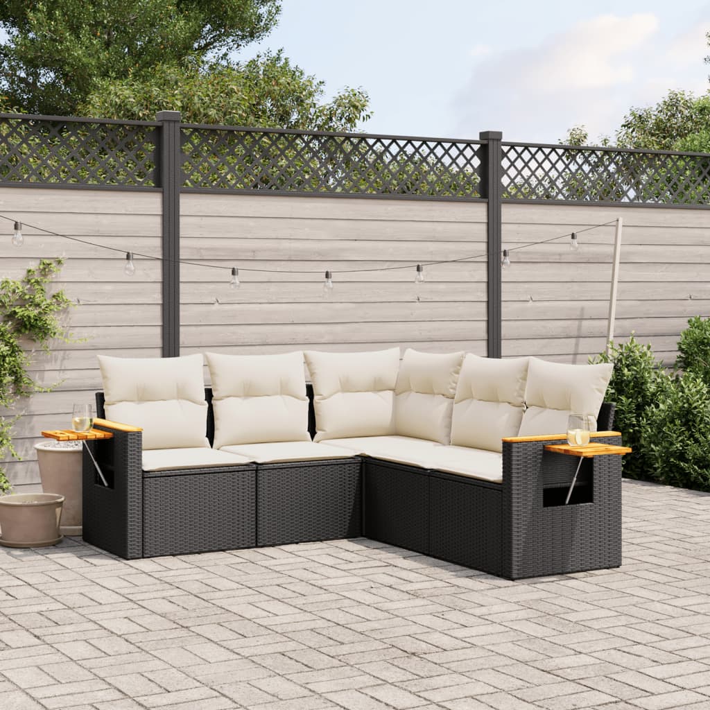 Loungegrupp Med Dynor 6 Delar Konstrotting