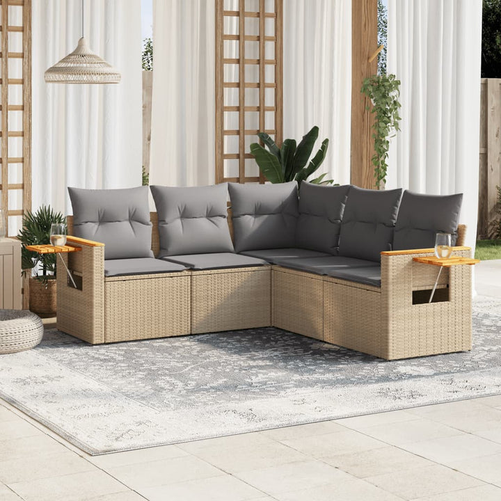 Loungegrupp Med Dynor 6 Delar Konstrotting