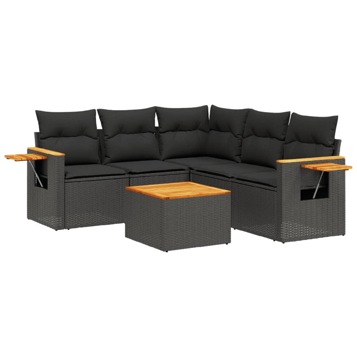 Loungegrupp Med Dynor 6 Delar Konstrotting