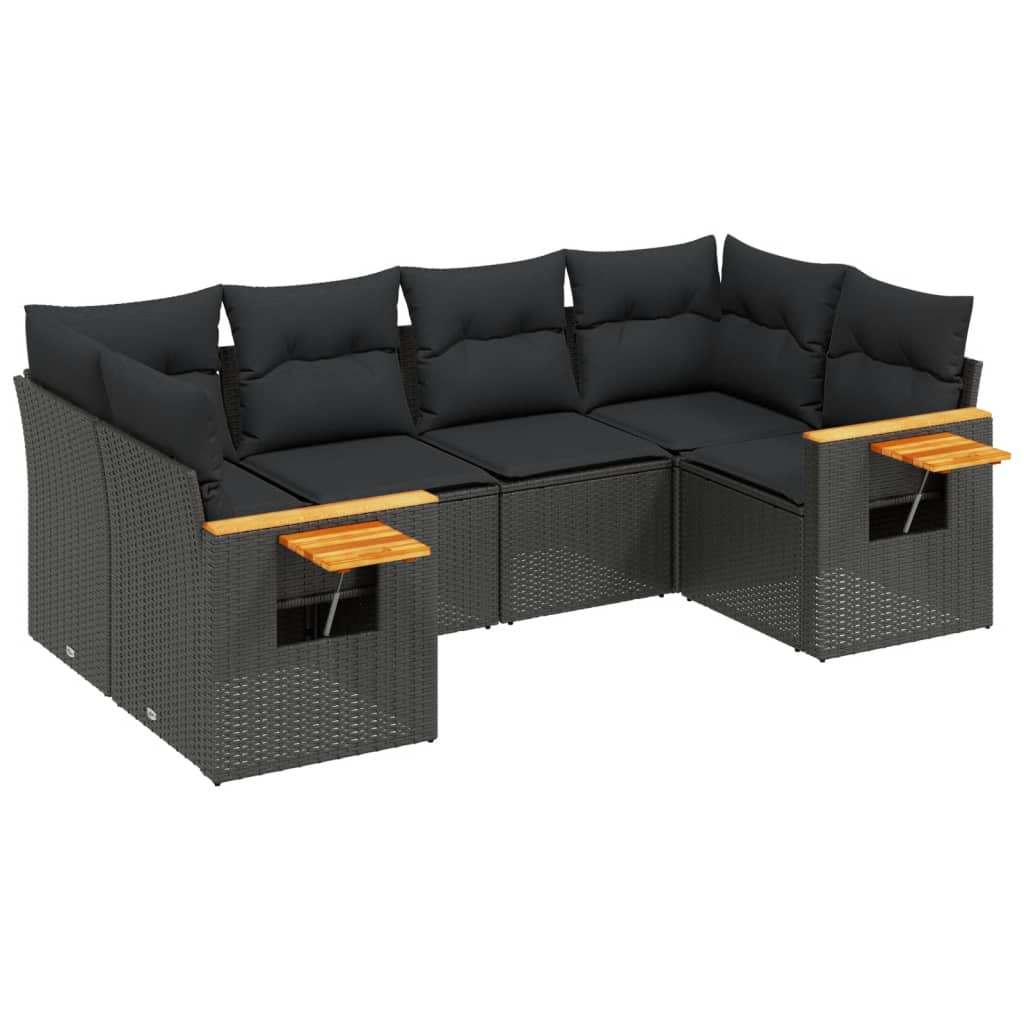 Loungegrupp Med Dynor 6 Delar Konstrotting