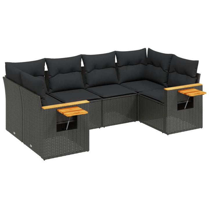 Loungegrupp Med Dynor 6 Delar Konstrotting