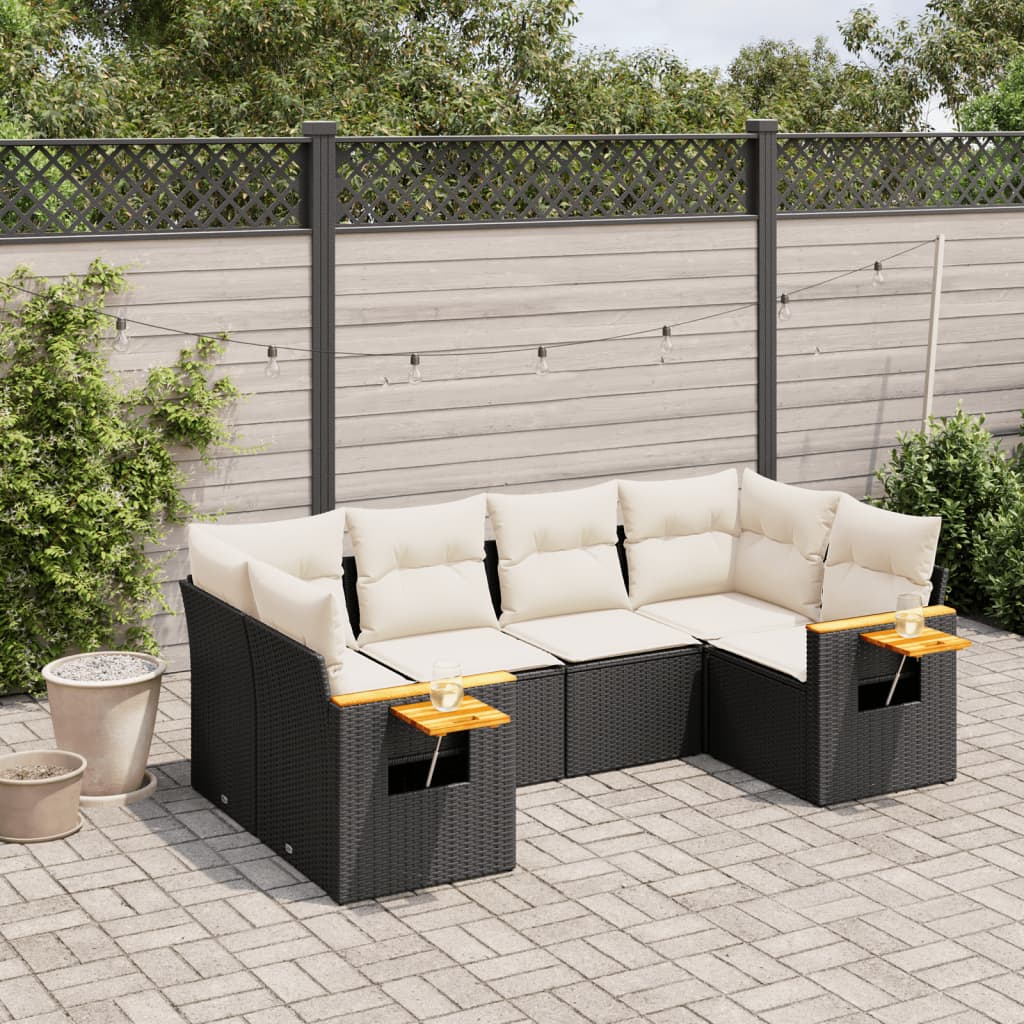 Loungegrupp Med Dynor 6 Delar Konstrotting