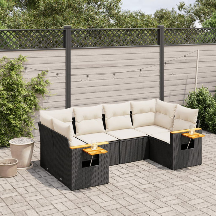 Loungegrupp Med Dynor 6 Delar Konstrotting