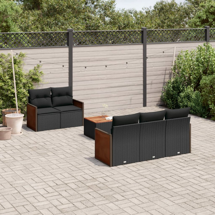 Loungegrupp Med Dynor 6 Delar Konstrotting