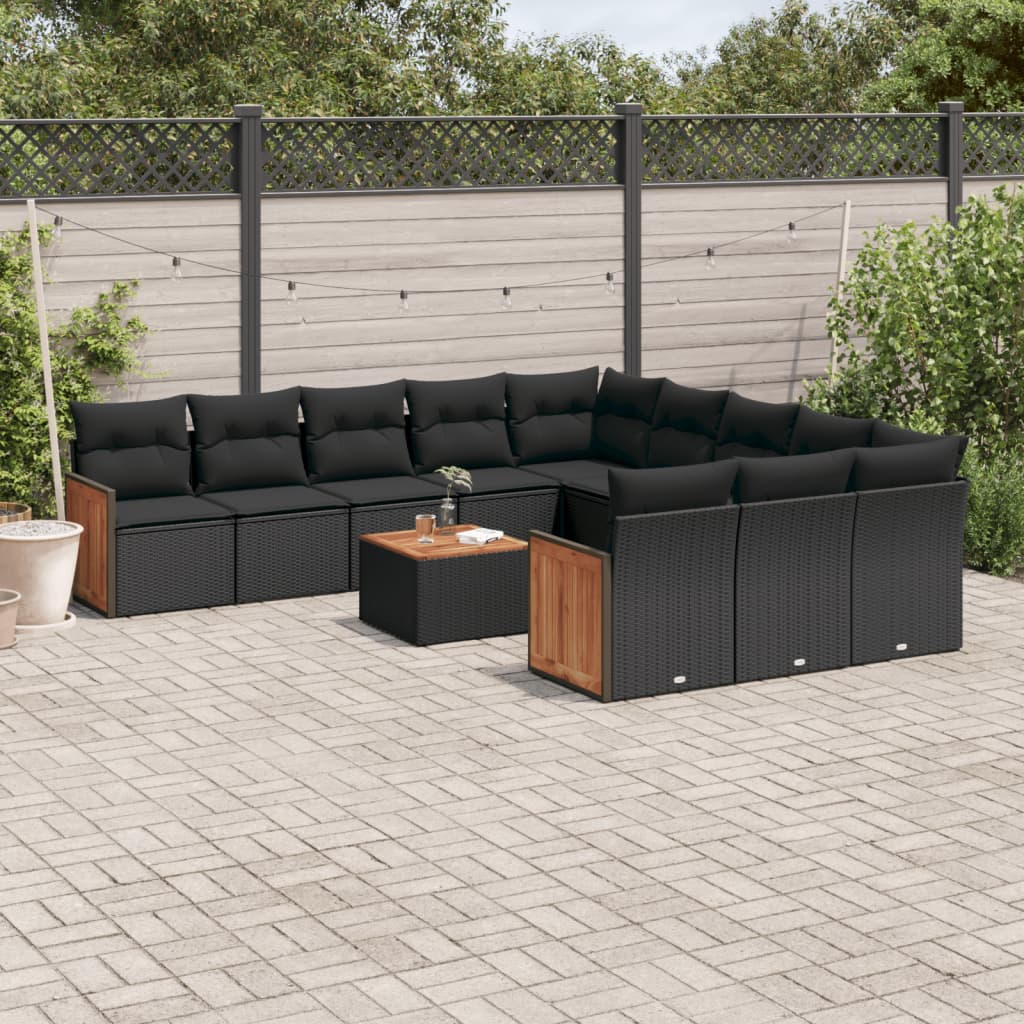 Loungegrupp Med Dynor 12 Delar Konstrotting