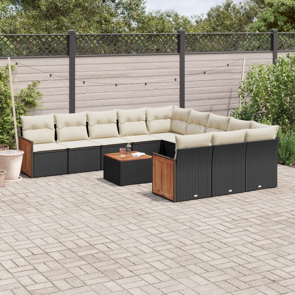 Loungegrupp Med Dynor 12 Delar Konstrotting
