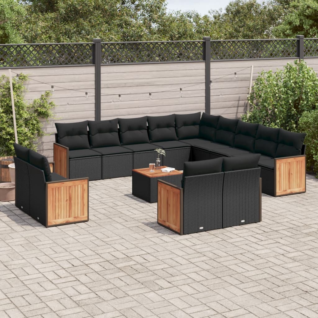 Soffgrupp För Trädgården Med Dynor 13 Delar Konstrotting