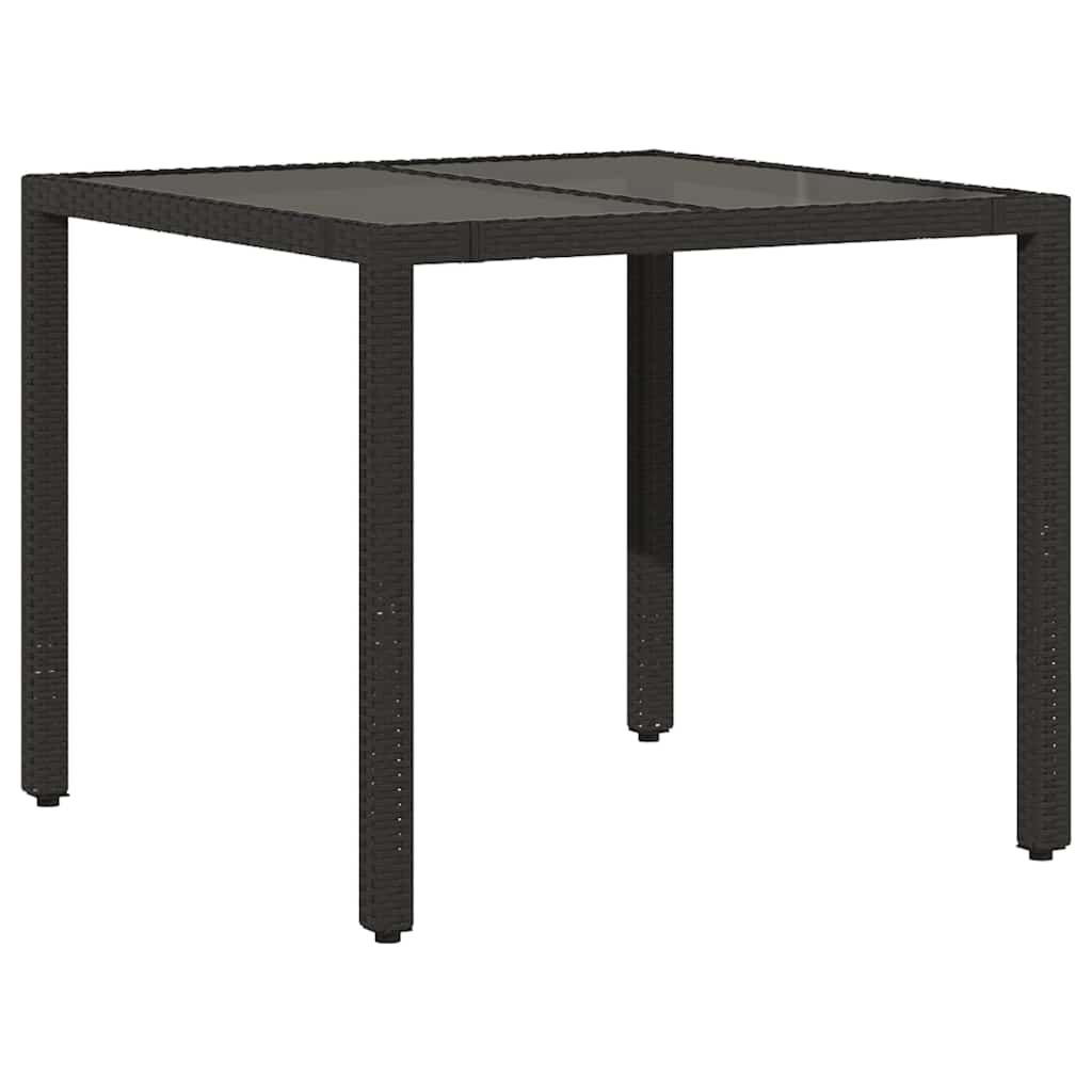 Caféset Med Dynor 5 Delar Konstrotting Svart