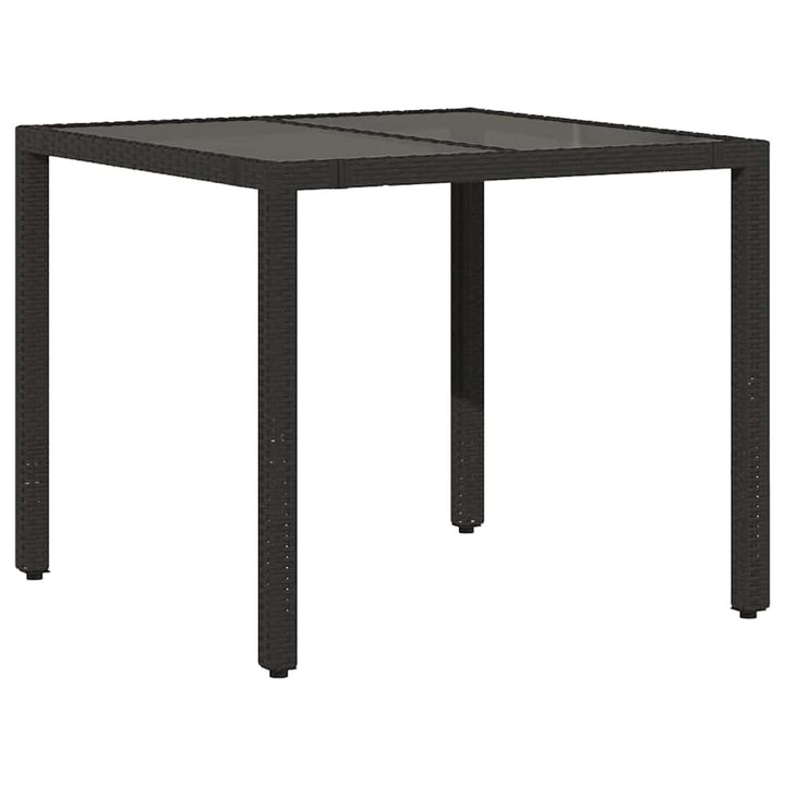 Caféset Med Dynor 5 Delar Konstrotting Svart