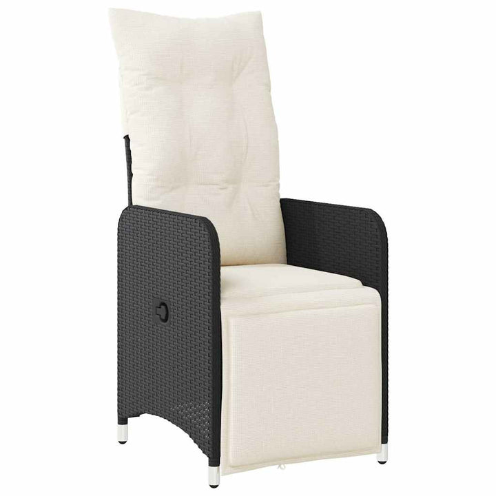 Caféset Med Dynor 9 Delar Konstrotting Svart