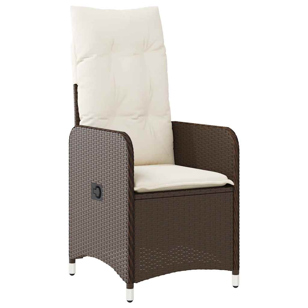 Caféset Med Dynor 3 Delar Brun Konstrotting