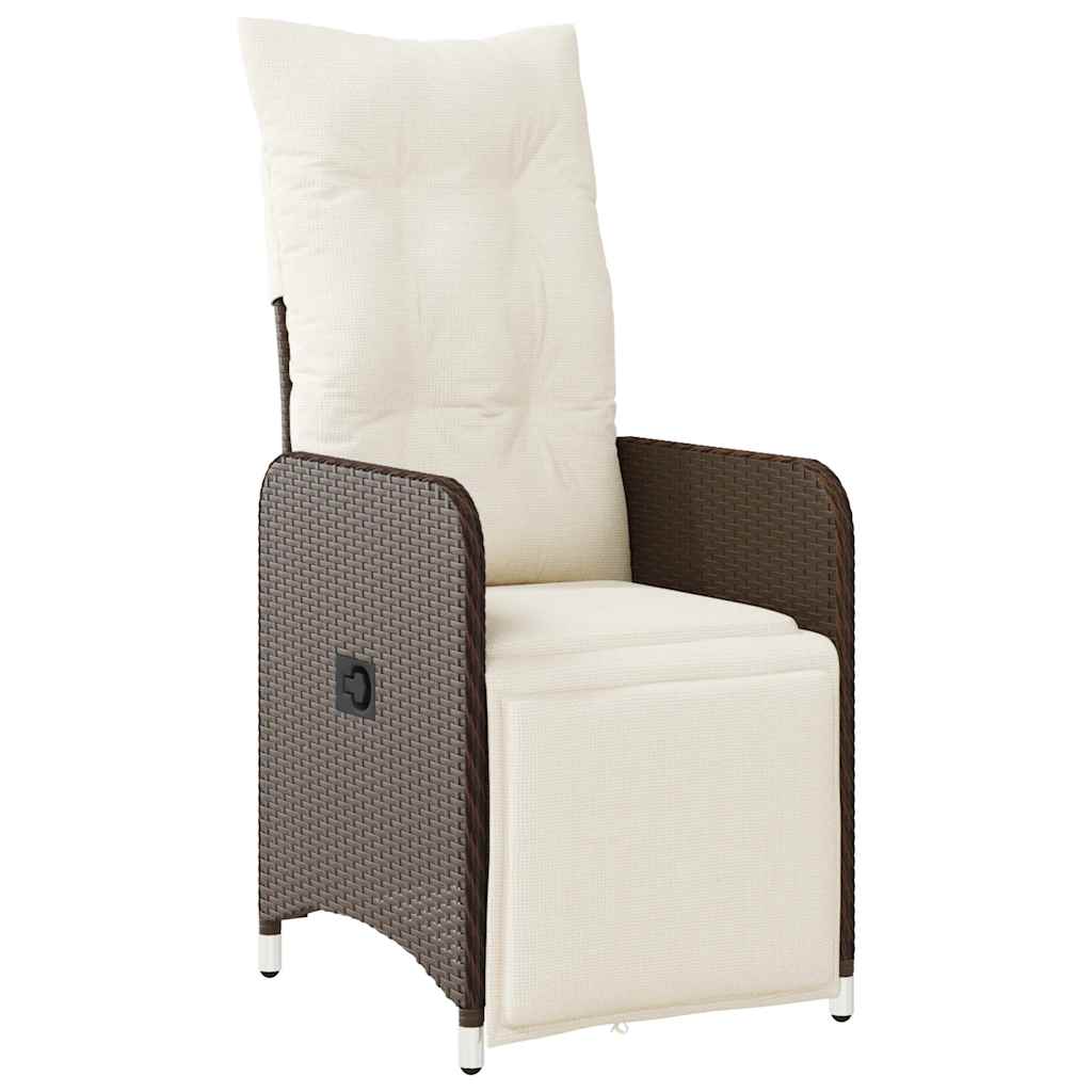 Caféset Med Dynor 3 Delar Brun Konstrotting