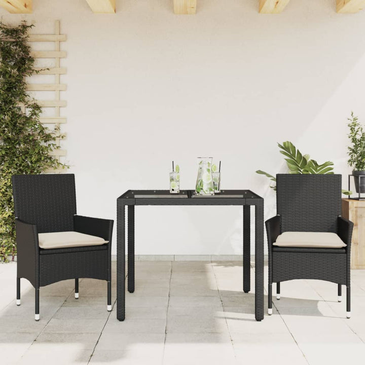 Matgrupp För Trädgården Med Dynor 7 Delar Konstrotting&amp;Glas