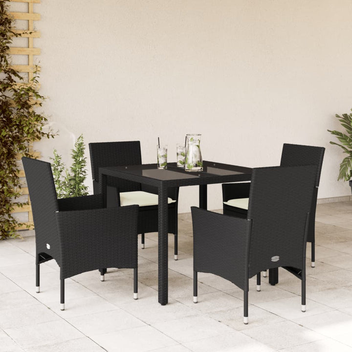 Matgrupp För Trädgården Med Dynor 7 Delar Konstrotting&amp;Glas