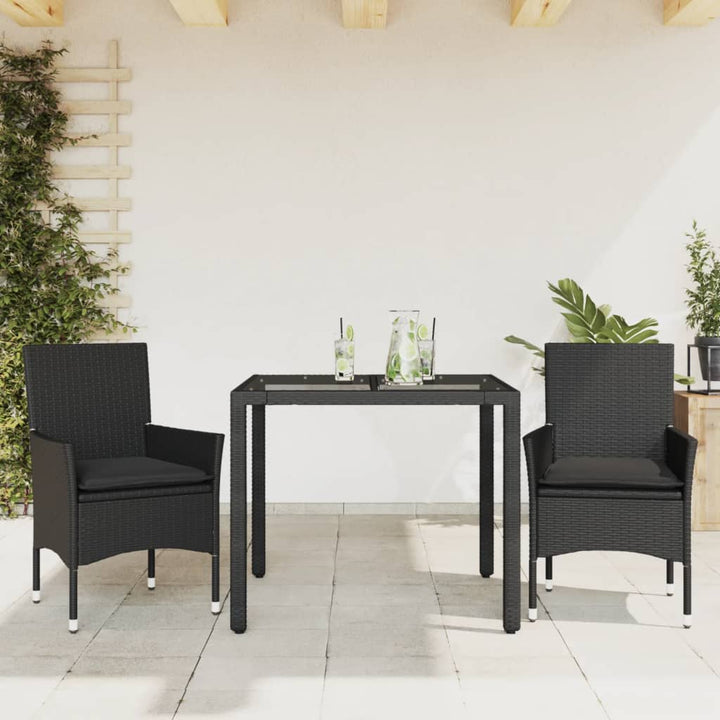Matgrupp För Trädgården Med Dynor 7 Delar Konstrotting&amp;Glas