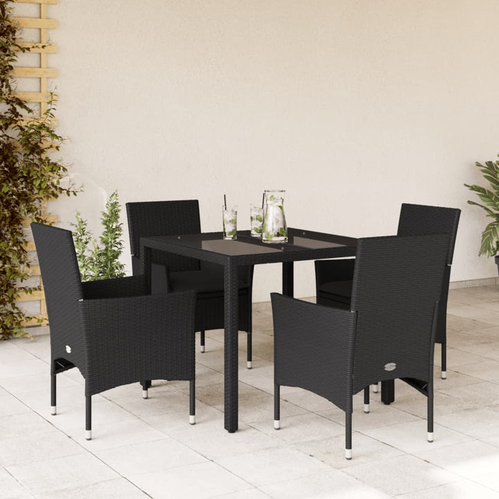 Matgrupp För Trädgården Med Dynor 7 Delar Konstrotting&amp;Glas