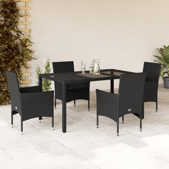 Matgrupp För Trädgården Med Dynor 7 Delar Konstrotting&amp;Glas