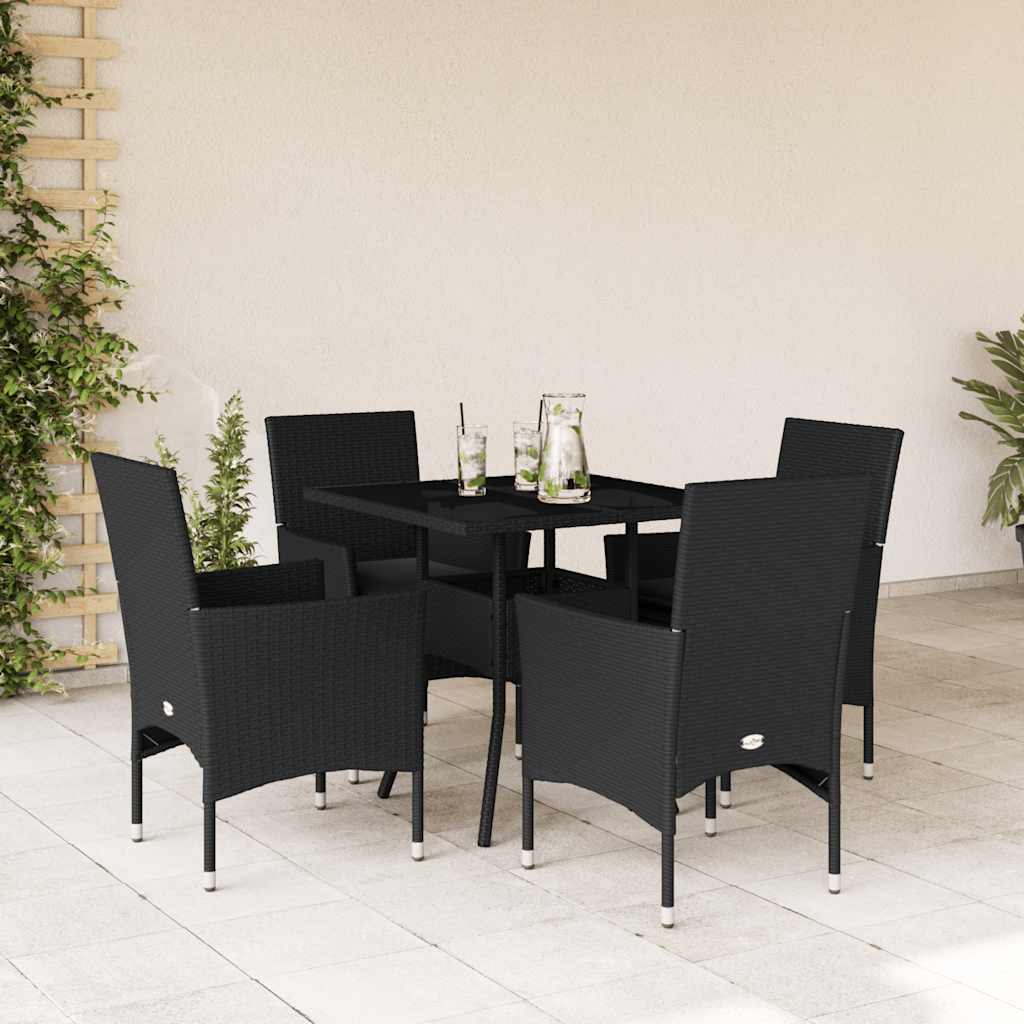 Matgrupp För Trädgård Med Dynor 3 Delar Beige Konstrotting&amp;Glas