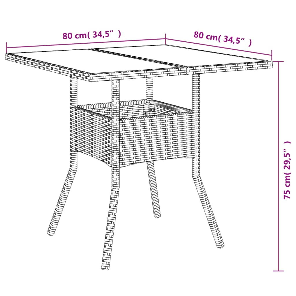 Matgrupp För Trädgård Med Dynor 3 Delar Beige Konstrotting&amp;Glas