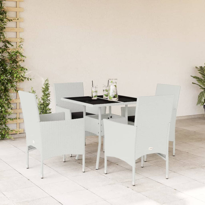 Matgrupp För Trädgården Med Dynor 3 Delar Konstrotting&amp;Glas