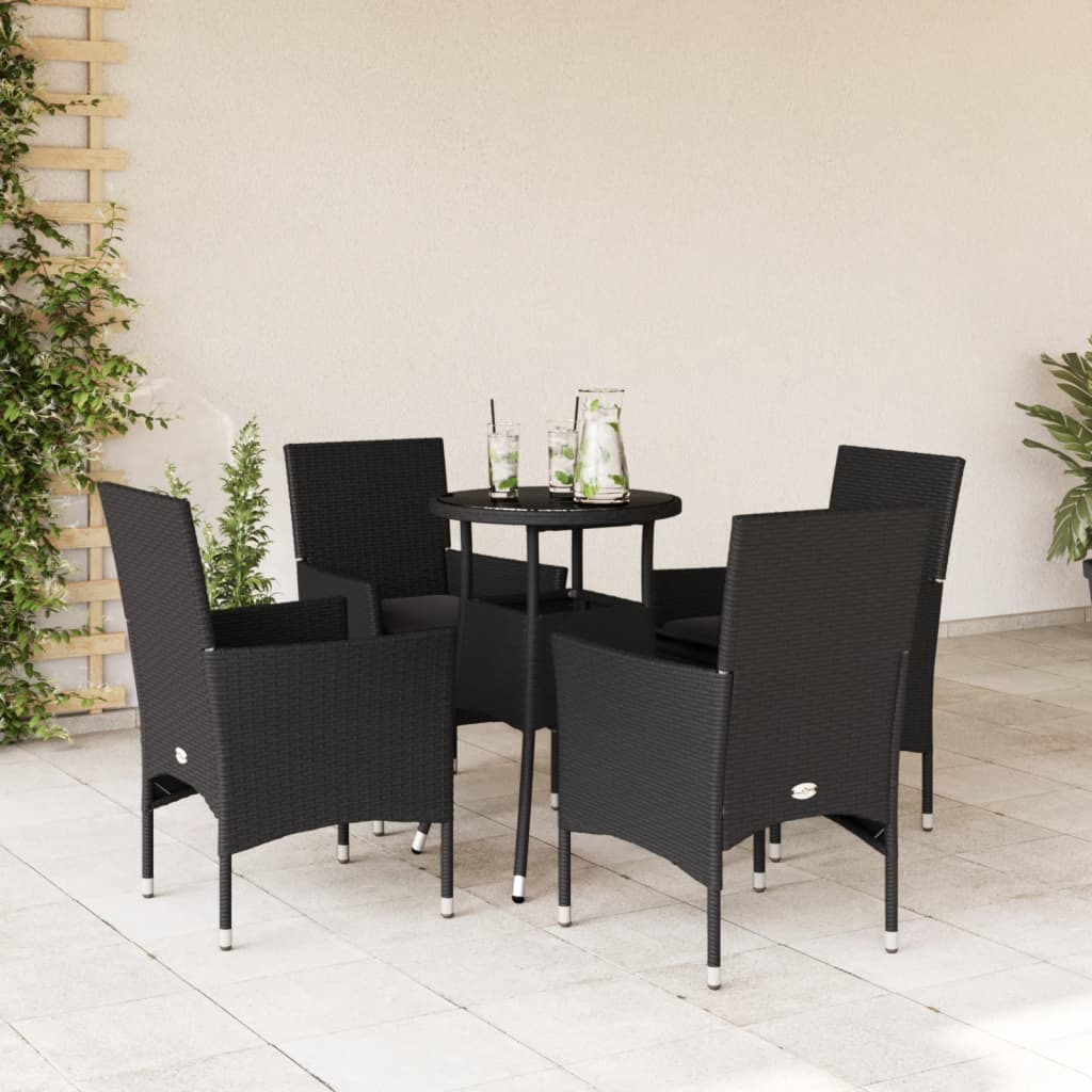Matgrupp För Trädgården Med Dynor 3 Delar Konstrotting&amp;Glas