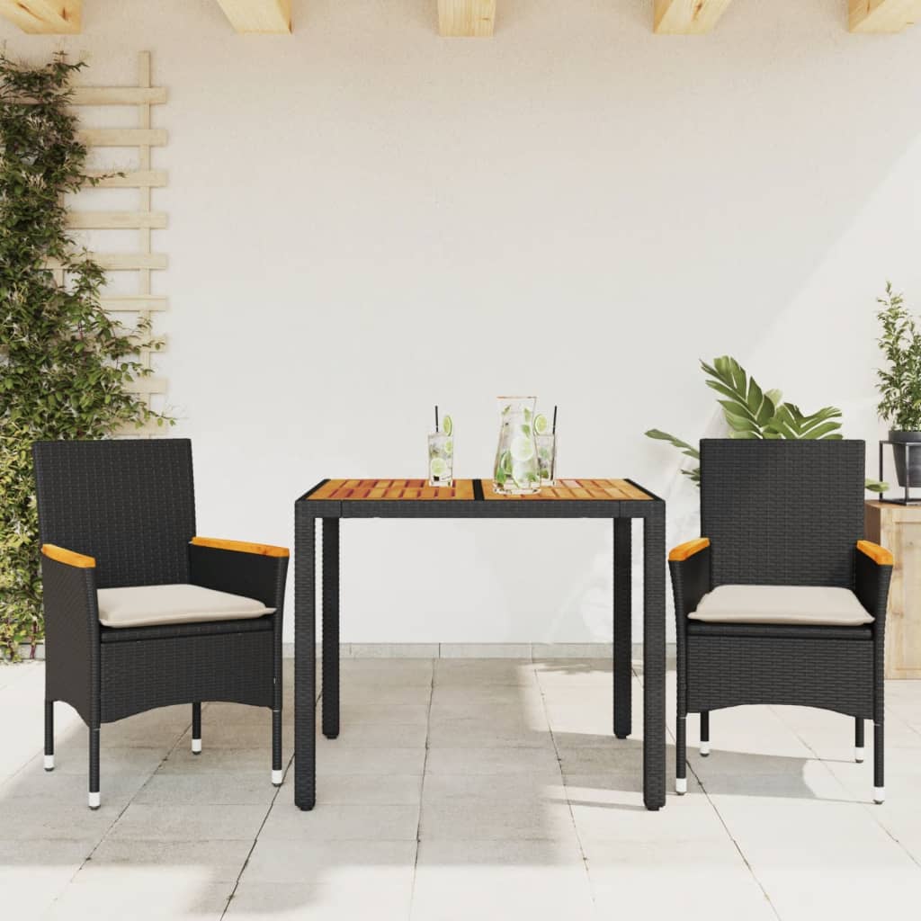 Matgrupp För Trädgården M Dynor 5 Delar Konstrotting Akacia