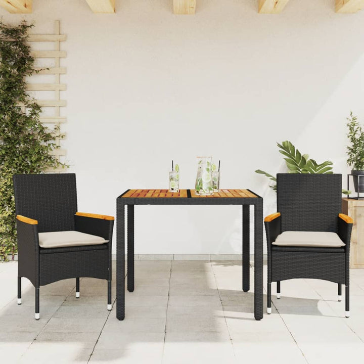 Matgrupp För Trädgården M Dynor 5 Delar Konstrotting Akacia