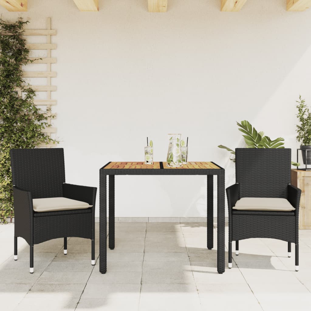 Matgrupp För Trädgården M Dynor 5 Delar Konstrotting Akacia