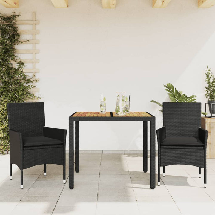 Matgrupp För Trädgården M Dynor 5 Delar Konstrotting Akacia