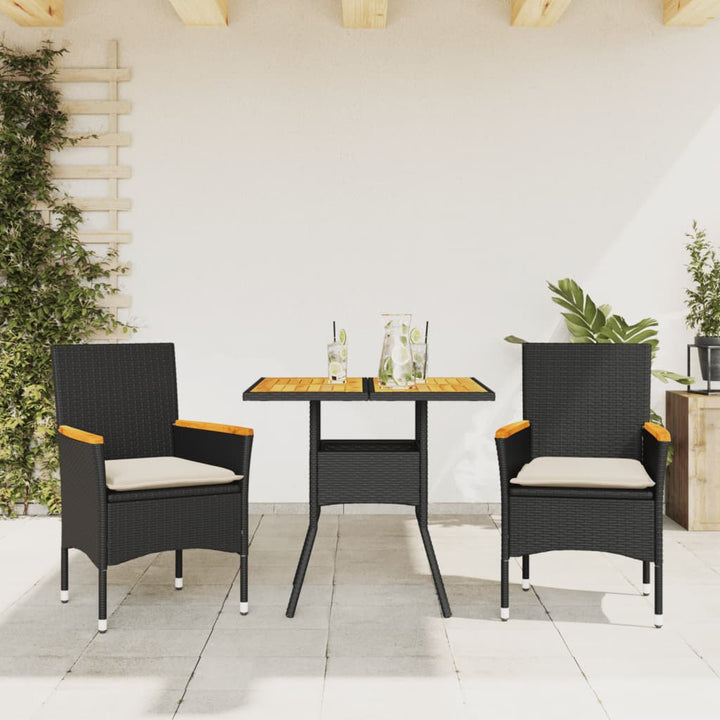 Matgrupp För Trädgården M Dynor 5 Delar Konstrotting Akacia