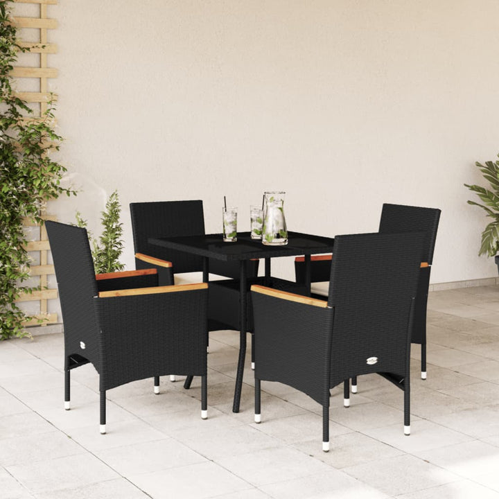 Matgrupp För Trädgården Med Dynor 3 Delar Konstrotting&amp;Glas
