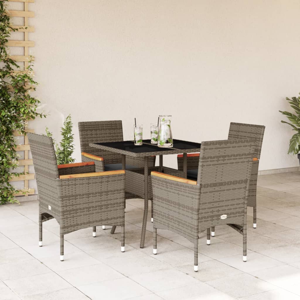 Matgrupp För Trädgården Med Dynor 3 Delar Konstrotting&amp;Glas