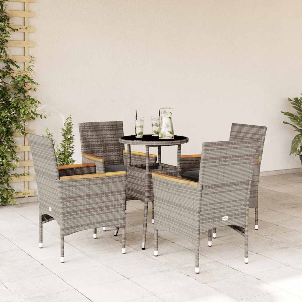 Matgrupp För Trädgård Med Dynor 3 Delar Konstrotting&amp;Glas