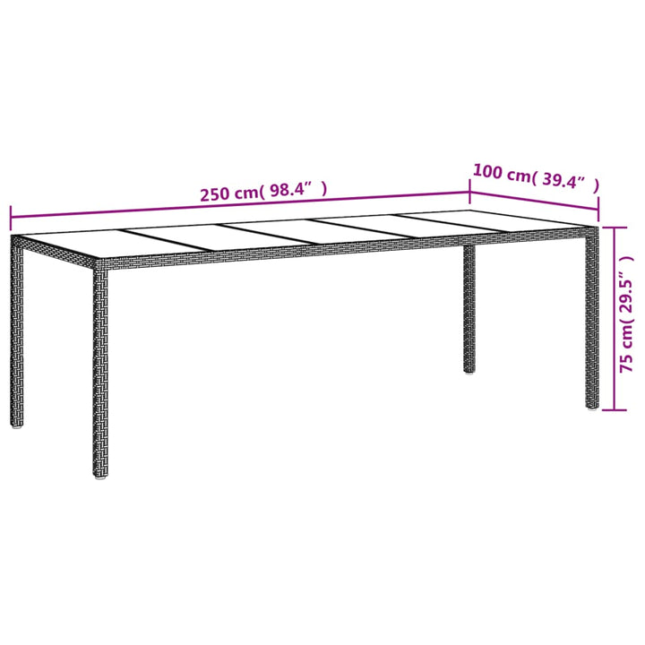 Matgrupp För Trädgård Med Dynor 11Delar Konstrotting&amp;Glas