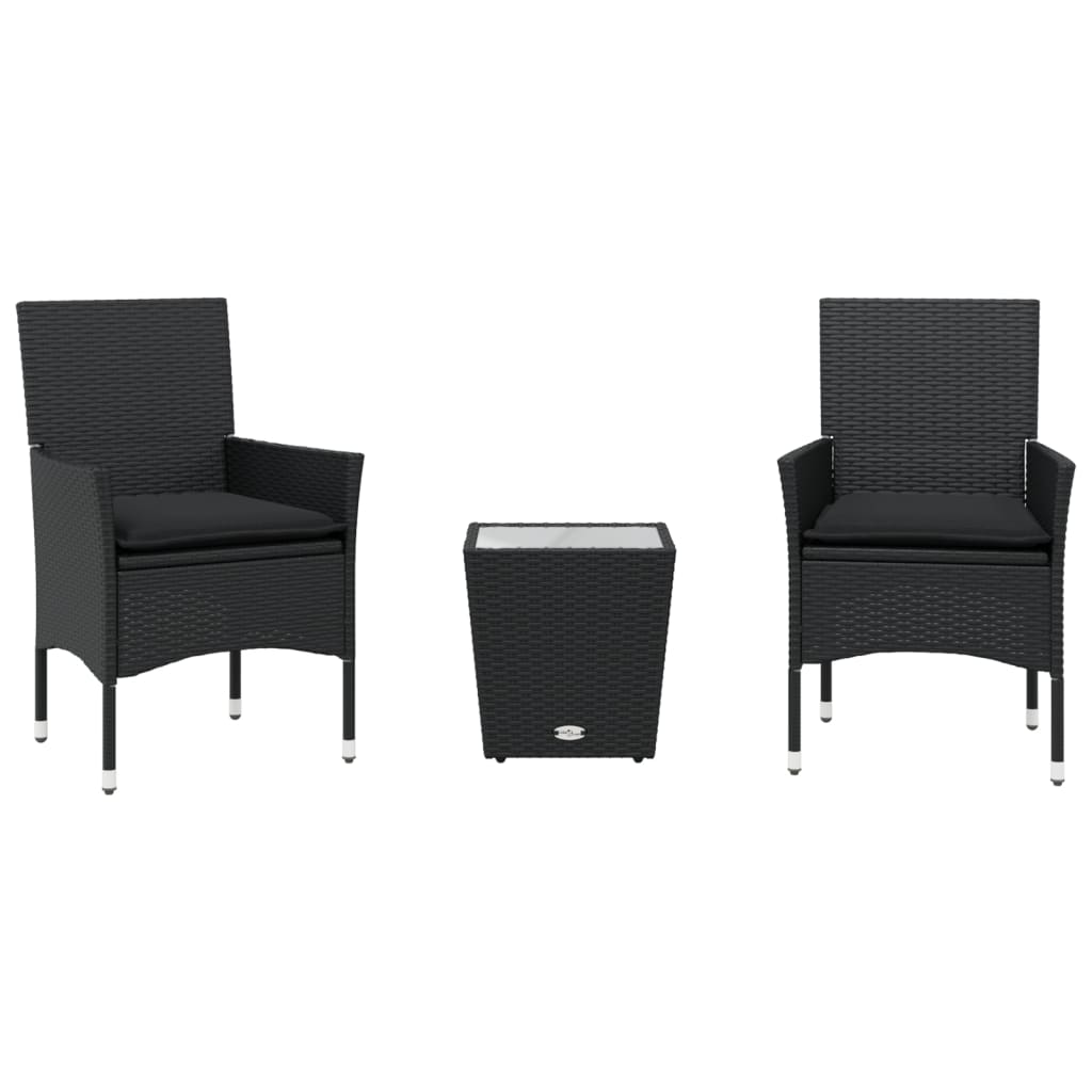 Bistrogrupp Med Dynor 3 Delar Konstrotting Och Glas