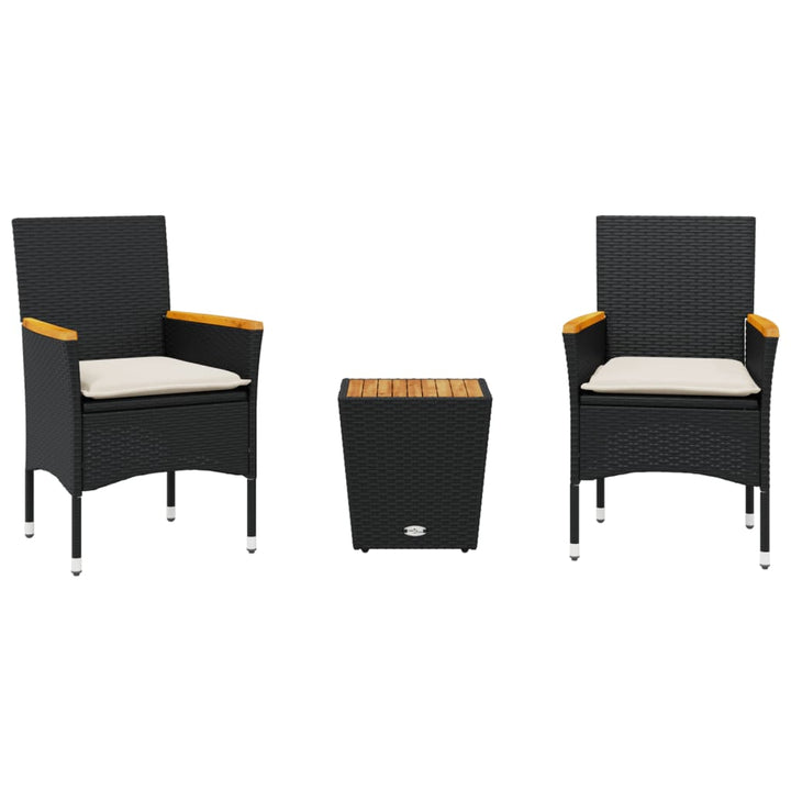 Bistrogrupp Med Dynor 3 Delar Konstrotting Och Glas
