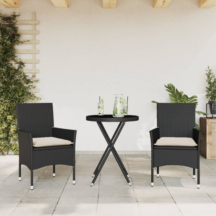 Bistrogrupp Med Dynor 3 Delar Konstrotting Och Glas