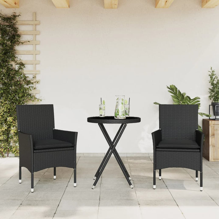 Bistrogrupp Med Dynor 3 Delar Konstrotting Och Glas