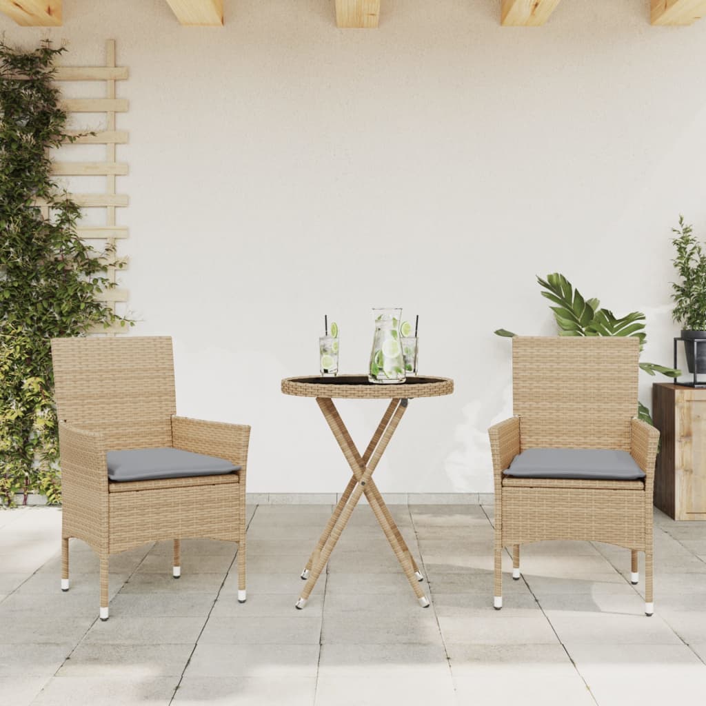Bistrogrupp Med Dynor 3 Delar Konstrotting Och Glas