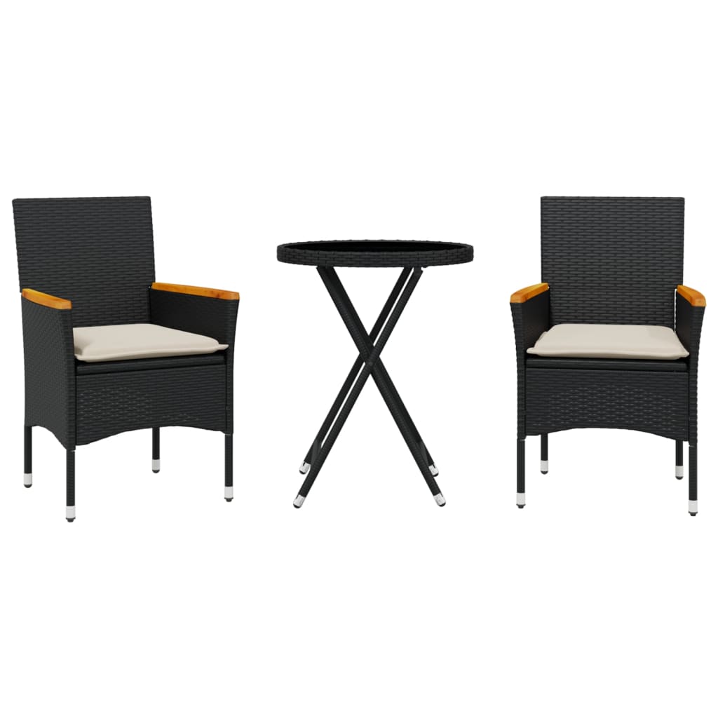 Bistrogrupp Med Dynor 3 Delar Konstrotting Och Glas