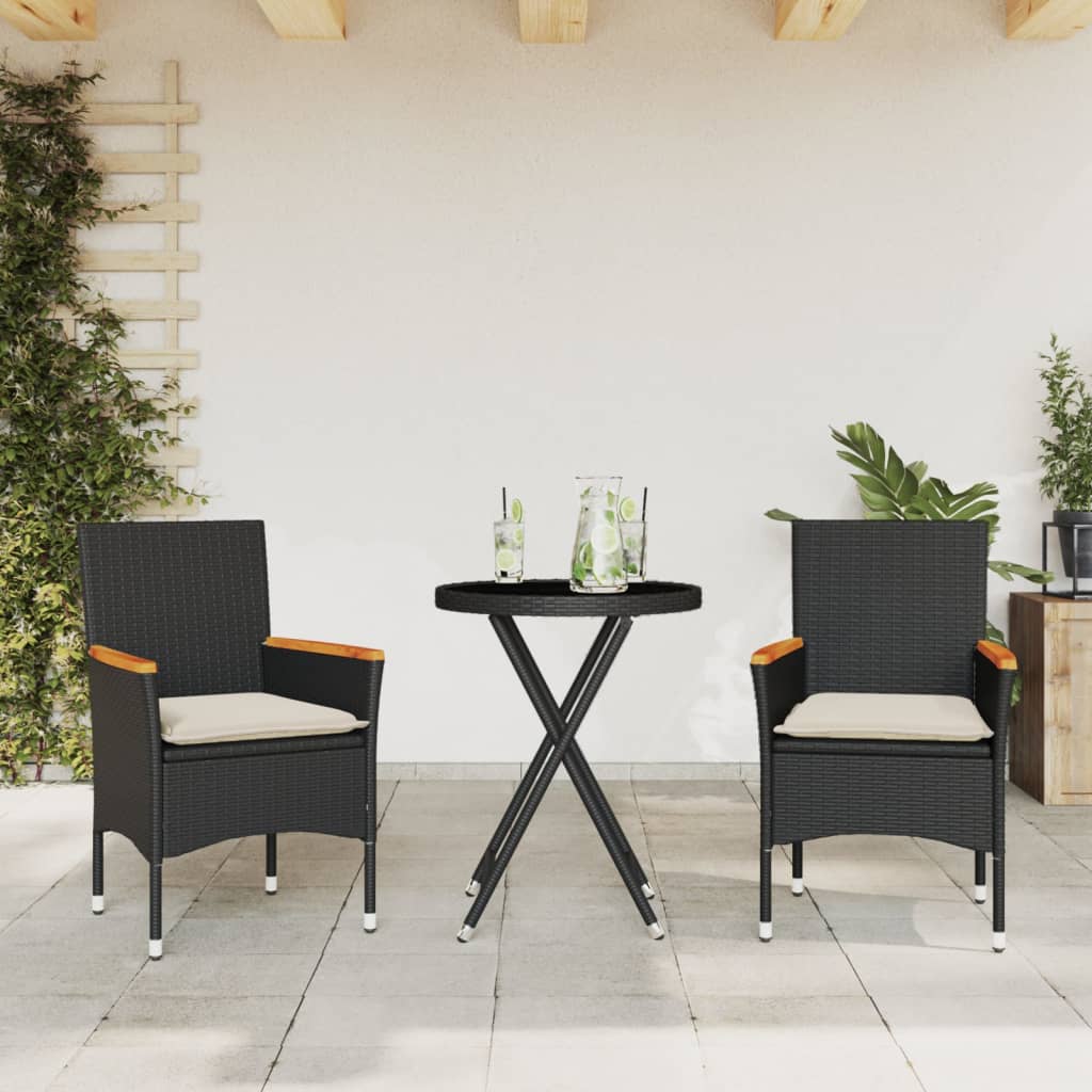 Bistrogrupp Med Dynor 3 Delar Konstrotting Och Glas