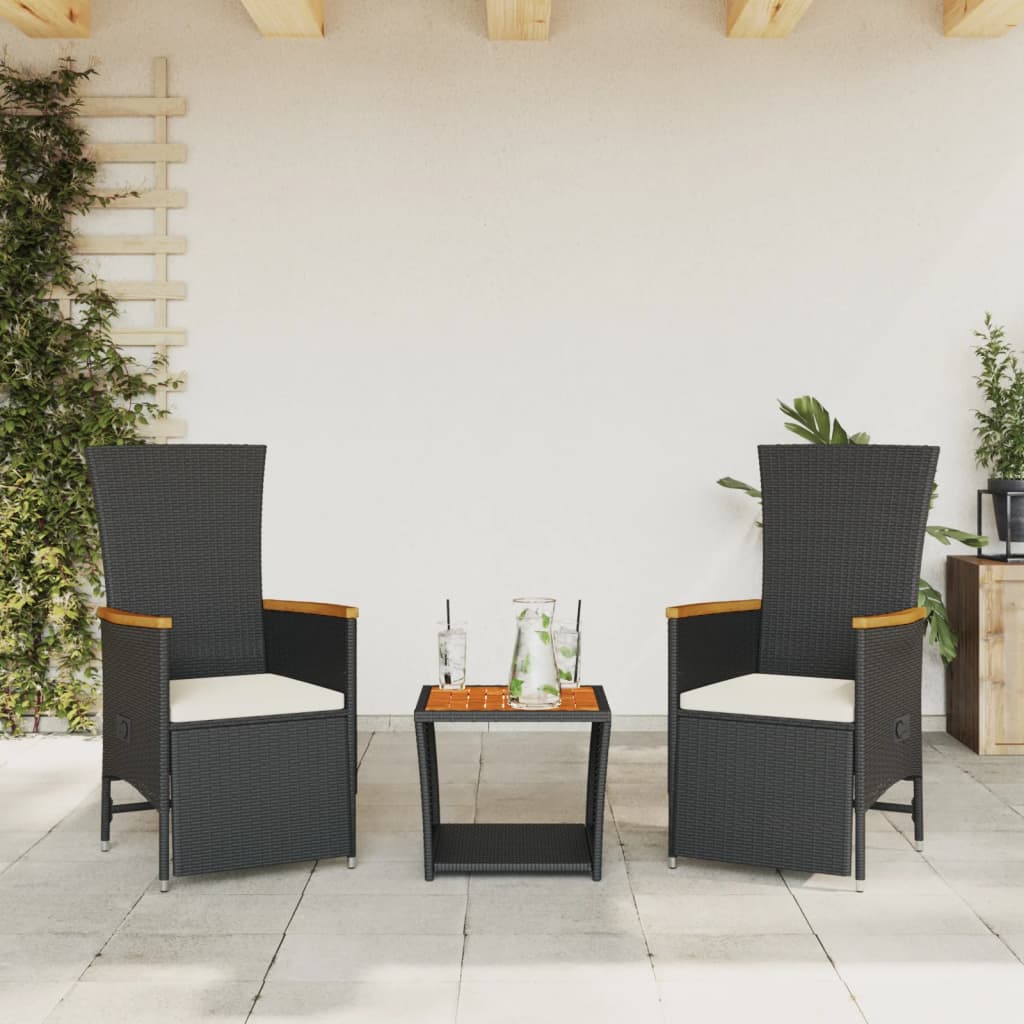 Matgrupp För Trädgården Med Dynor 3 Delar Konstrotting