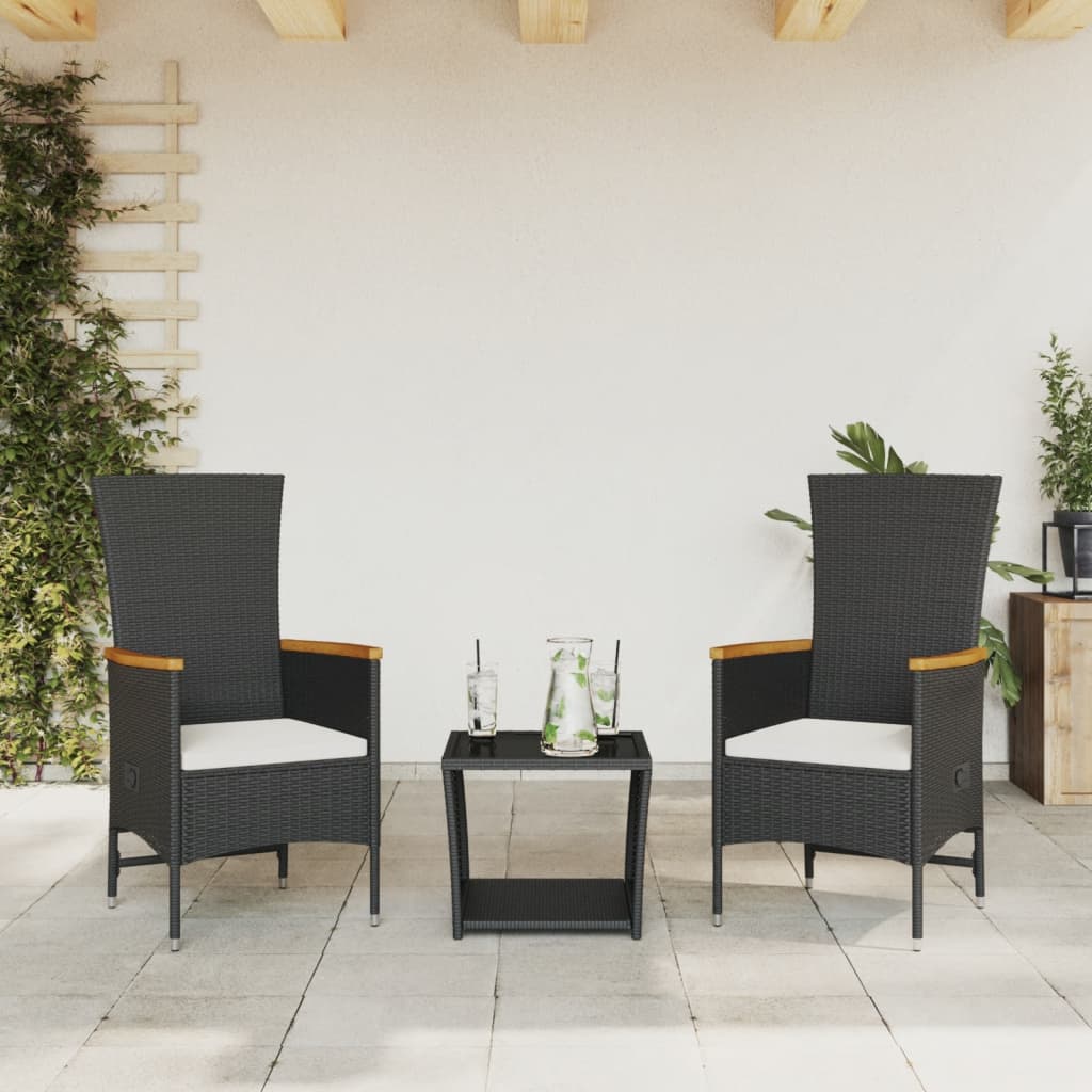 Matgrupp För Trädgården Med Dynor 3 Delar Konstrotting