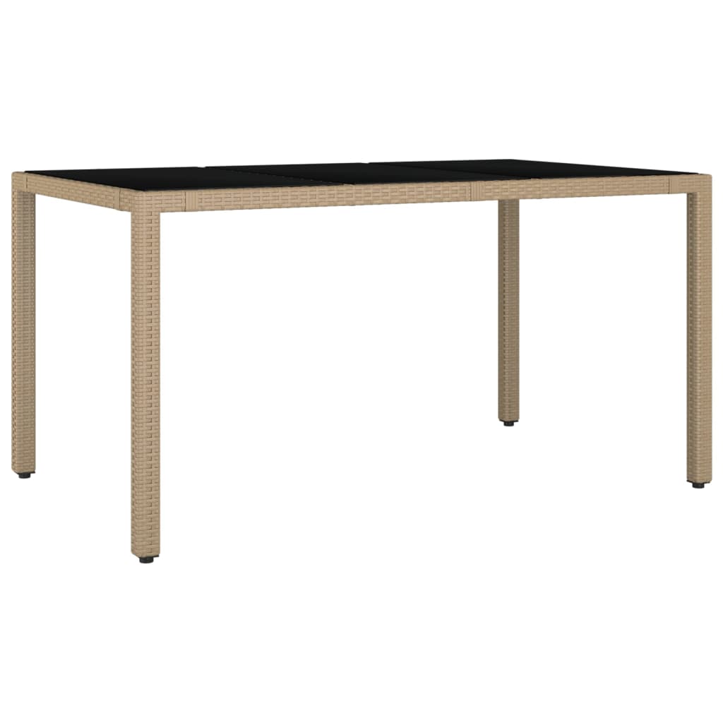 Matgrupp För Trädgården Med Dynor 5 Delar Beige Konstrotting