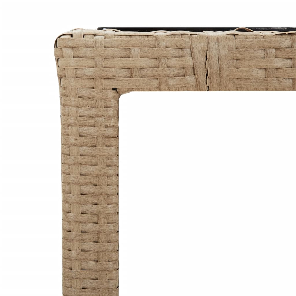 Matgrupp För Trädgården Med Dynor 5 Delar Beige Konstrotting