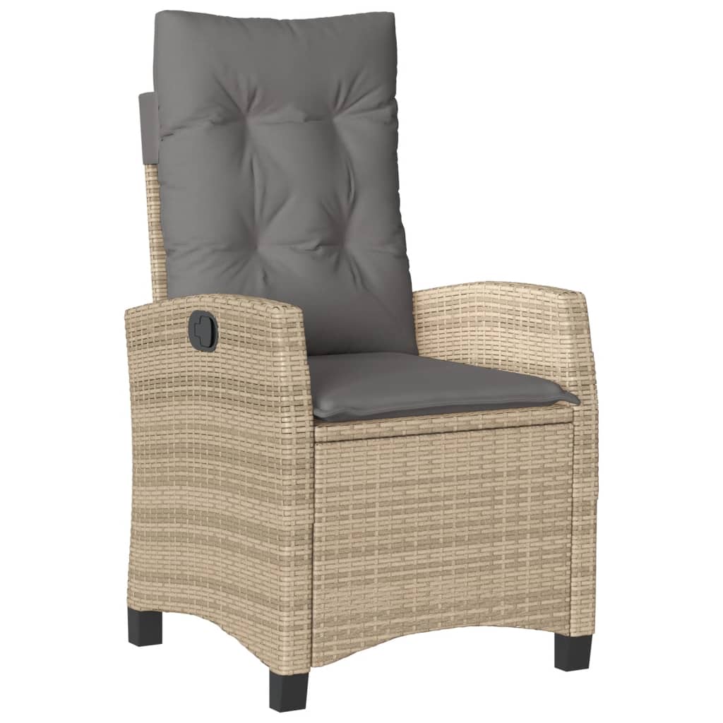 Soffgrupp För Trädgården Med Dynor 4 Delar Beige Konstrotting