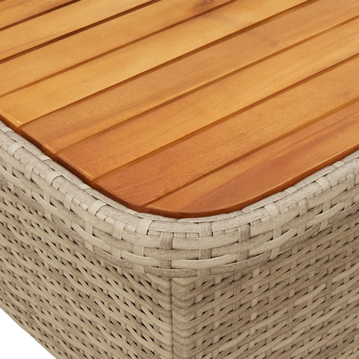 Soffgrupp För Trädgården Med Dynor 4 Delar Beige Konstrotting