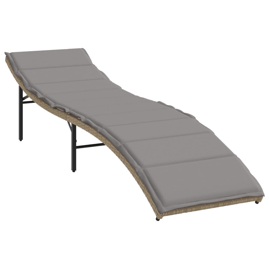 Solsängar 2 St Med Dynor Beige Konstrotting