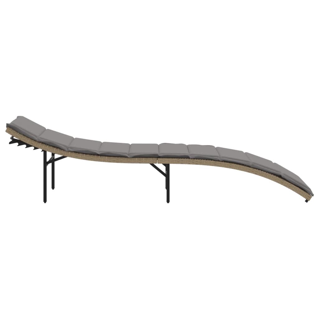 Solsängar 2 St Med Dynor Beige Konstrotting