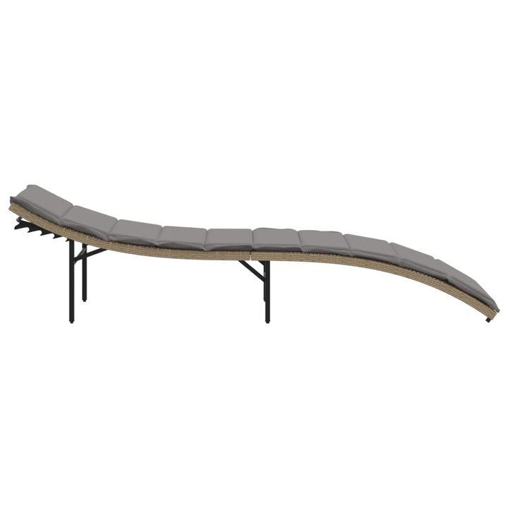Solsängar 2 St Med Dynor Beige Konstrotting